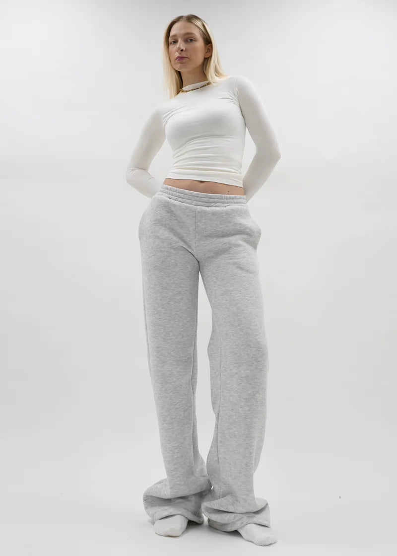 Chloe | Low/mid waist jogger pants off-white (TALL)