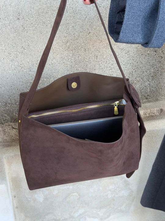 Barcelona shoulder bag - Dark brown