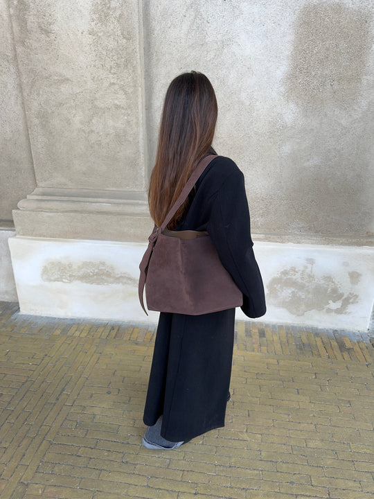 Barcelona shoulder bag - Dark brown