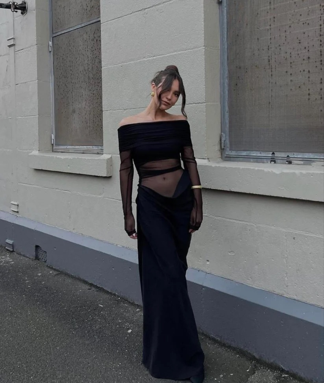 Yasmin | Off Shoulder Maxi Dress