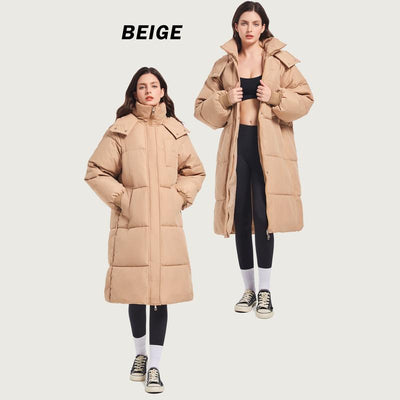 Meline | Classic Hooded Long Puffer Jacket